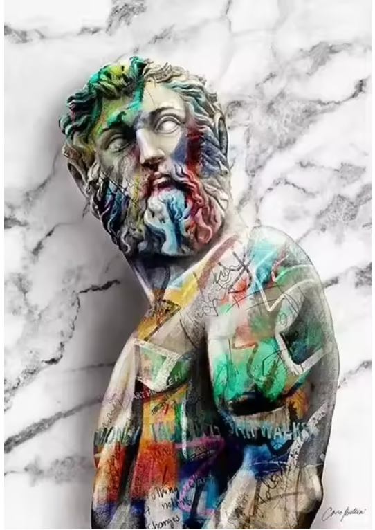 Noah David Hoved Graffiti Kunstplakat