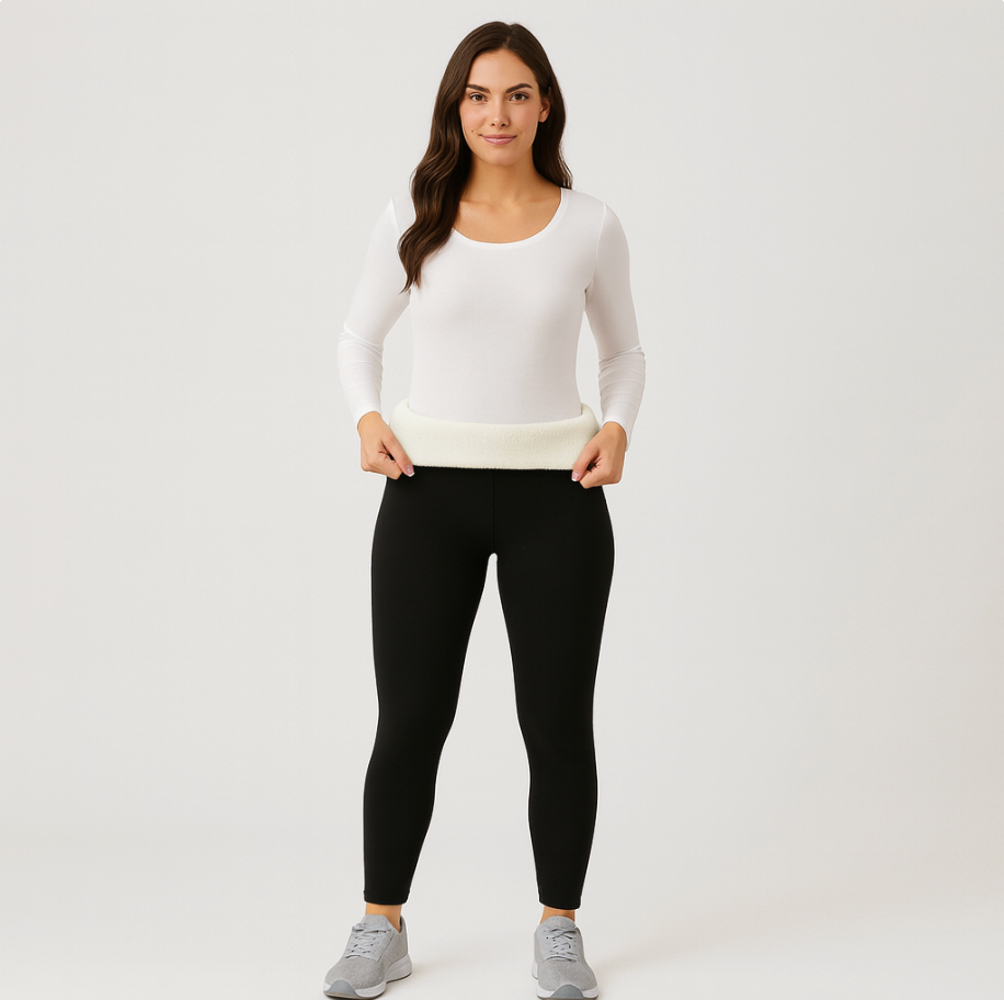 Selora | Bløde thermo-legginger med Sherpa-for til damer