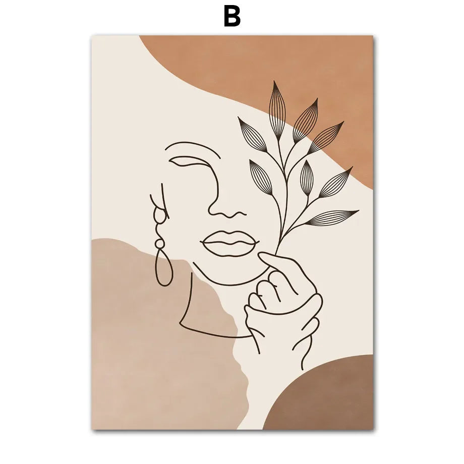 EarthEssence - Kreativ minimalistisk vægplakat