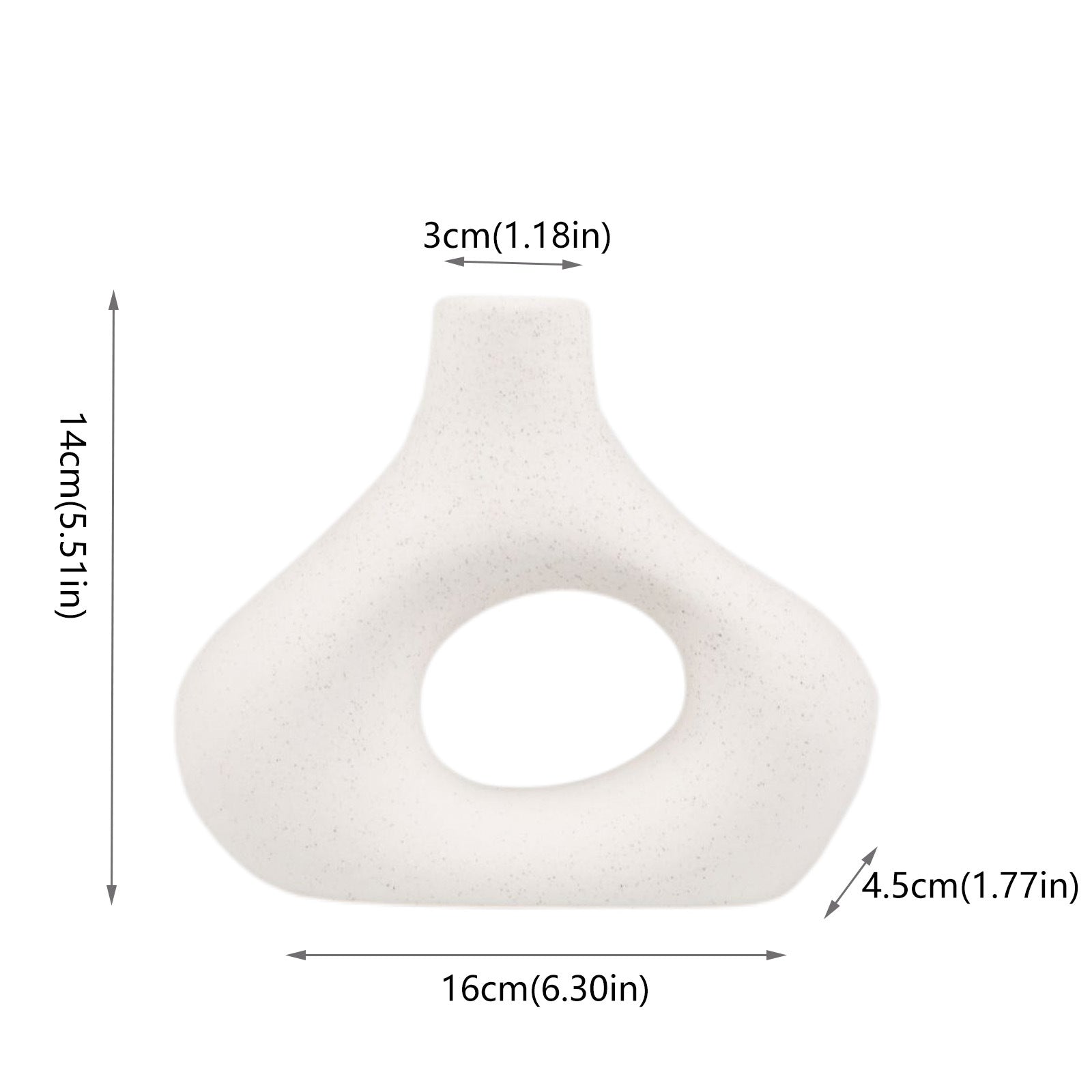 Orbiform Keramikvase – Moderne minimalistisk rundt design