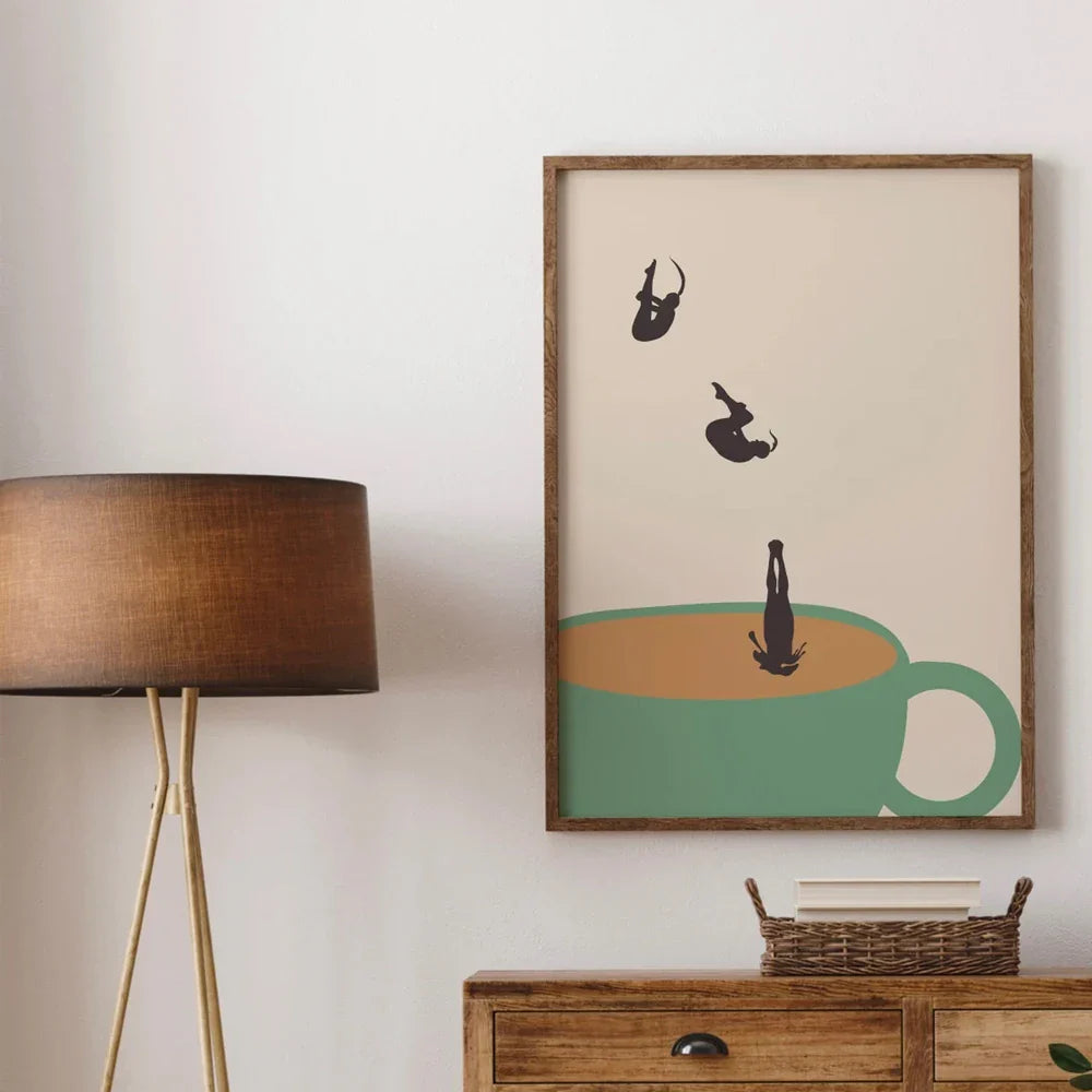 MugDive - Fantasifulde kunstplakater inspireret af kaffe