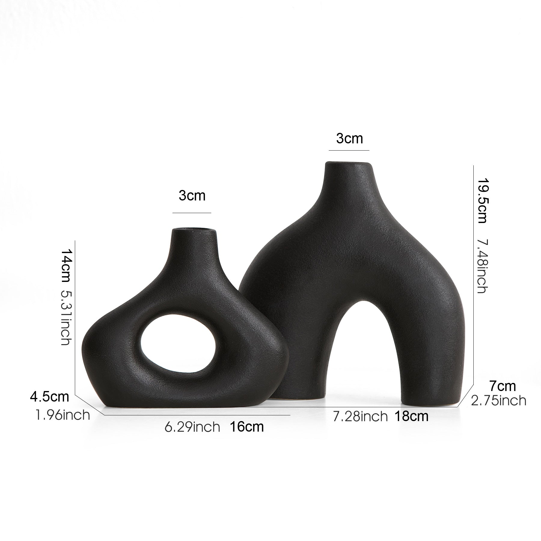 Orbiform Keramikvase – Moderne minimalistisk rundt design
