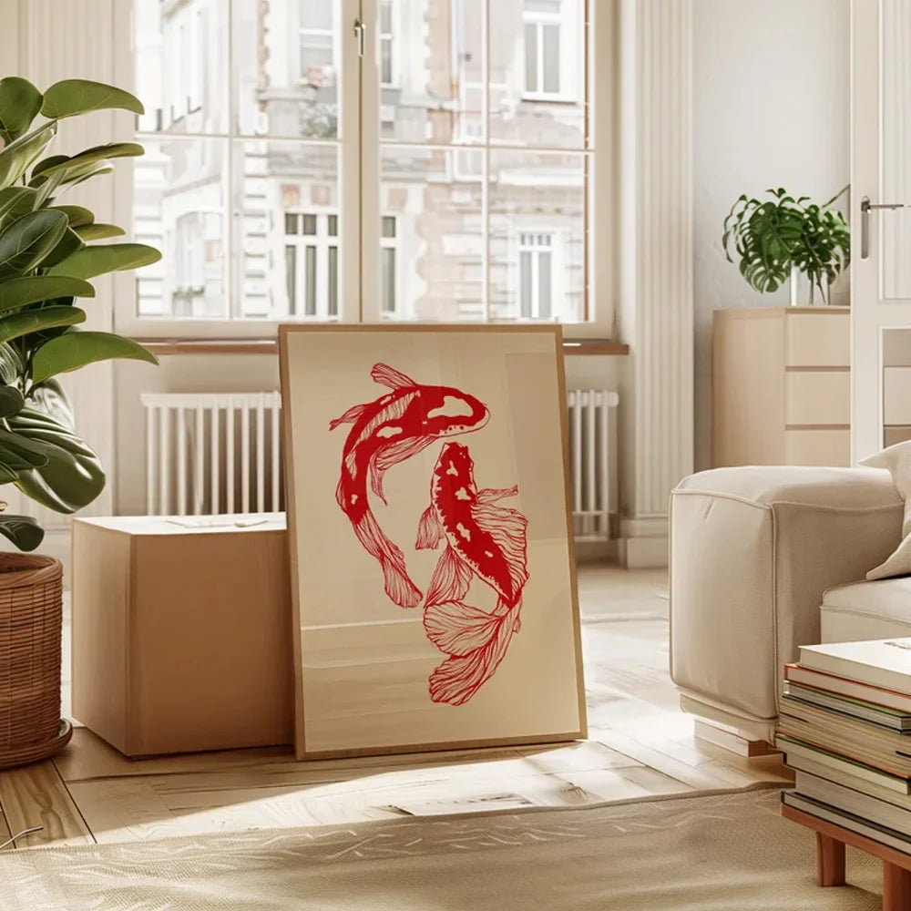 StrikeFlow - Elegance Kunsttryk Koï Fisk