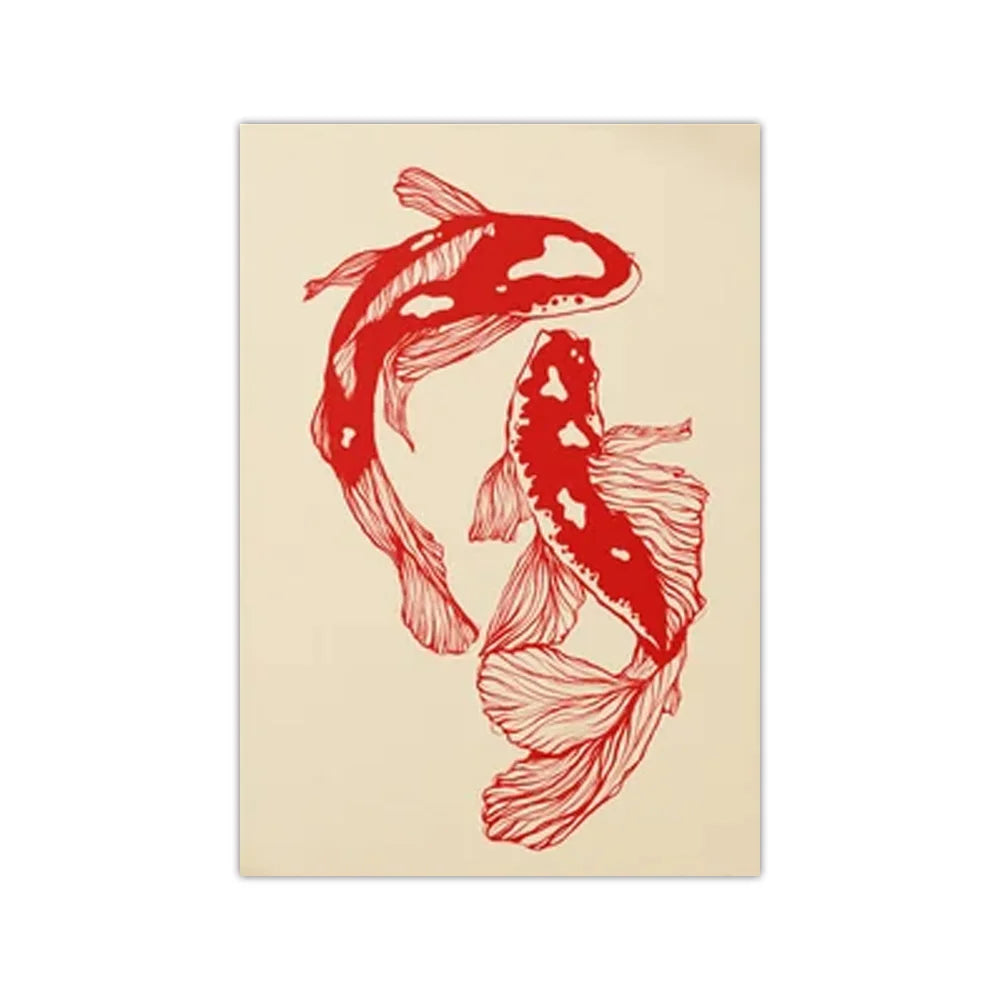 StrikeFlow - Elegance Kunsttryk Koï Fisk