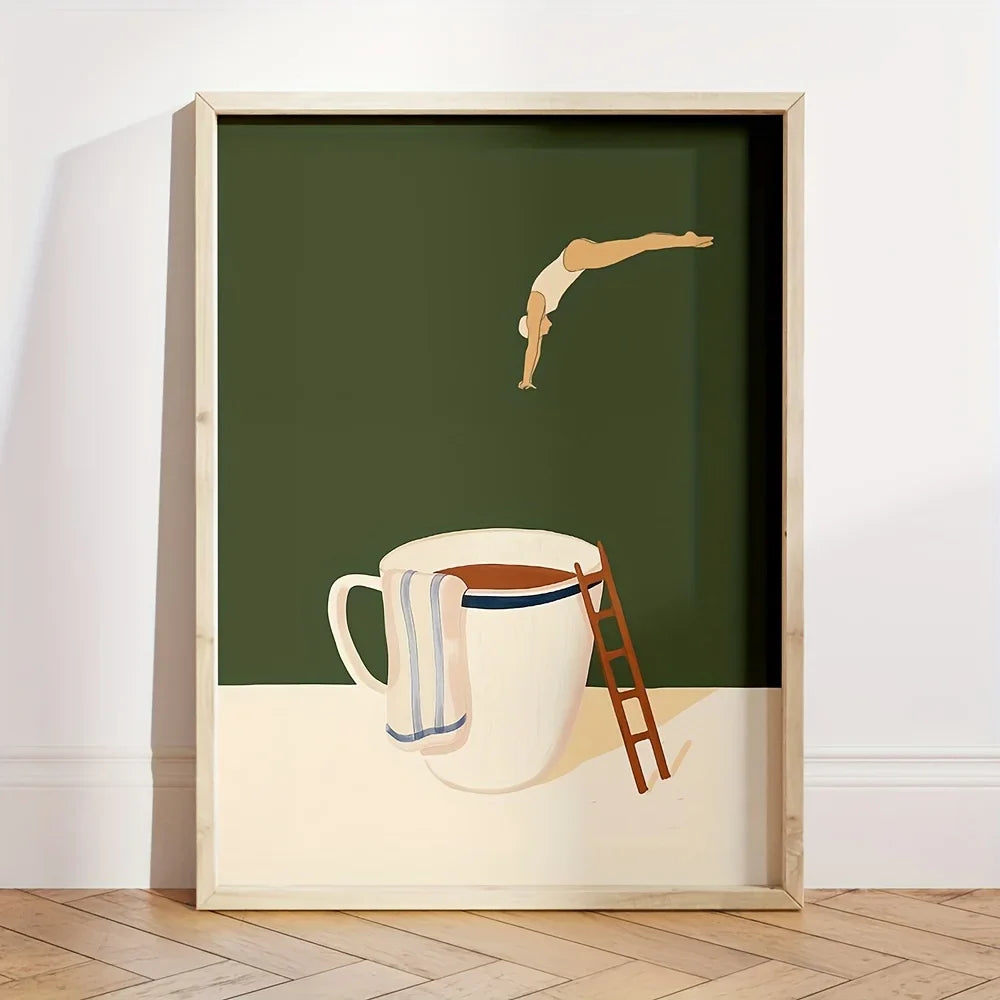 MugDive - Fantasifulde kunstplakater inspireret af kaffe