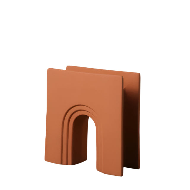 GeoSculpt Håndlavet Keramisk Vase – Moderne Geometrisk Design