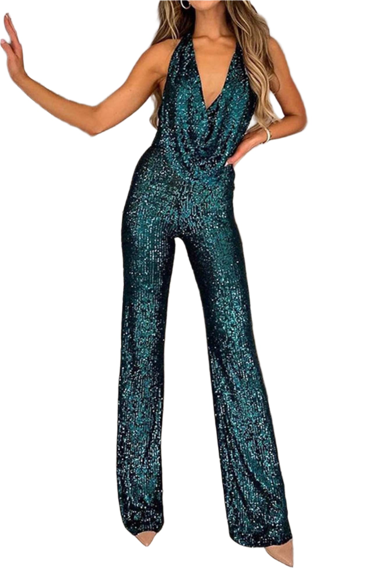 Stella Skræddersyet Bredbenet Jumpsuit til Kvinder