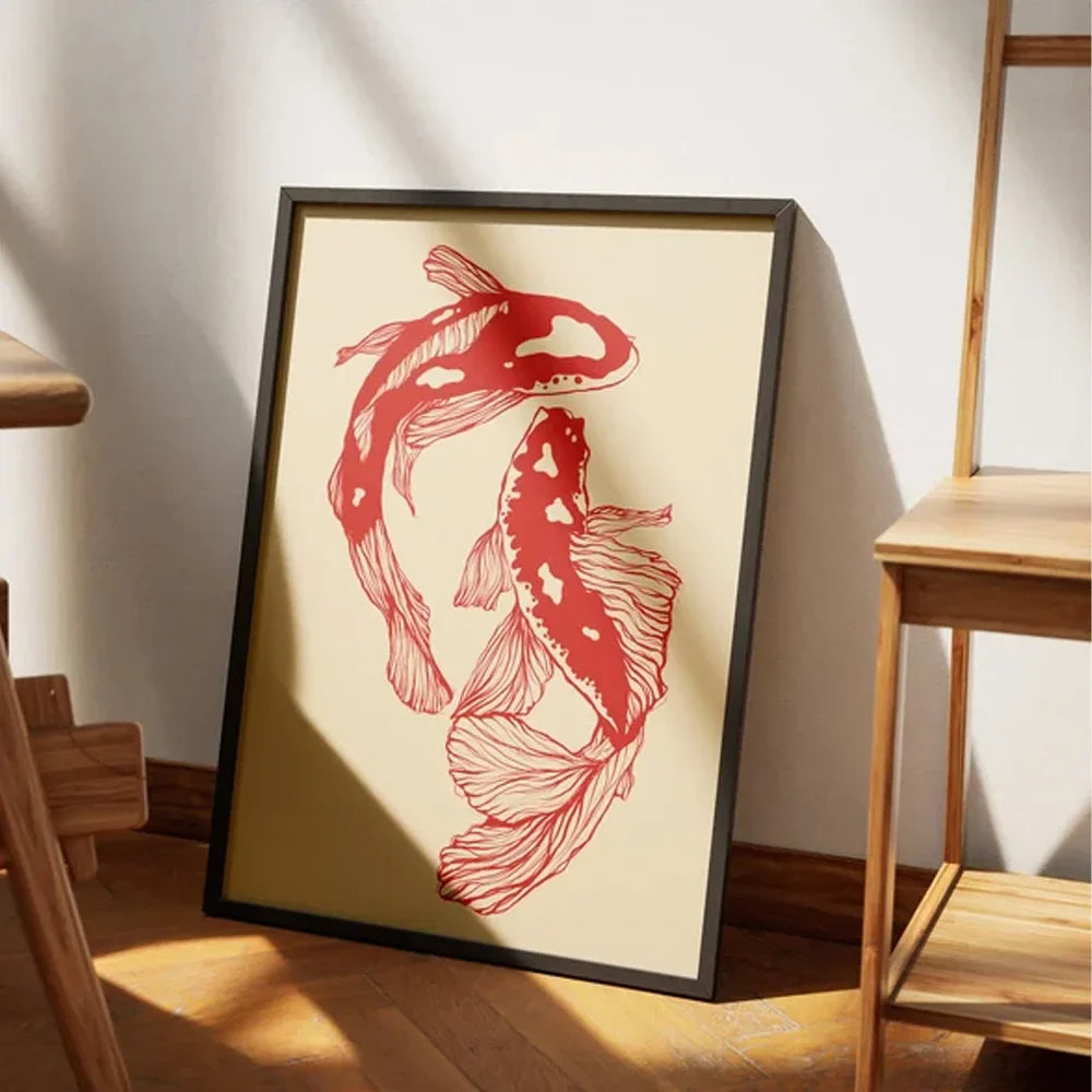 StrikeFlow - Elegance Kunsttryk Koï Fisk