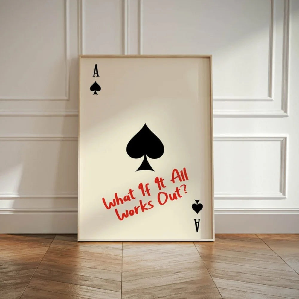 AceOptimism - Minimalistisk motivationsplakat