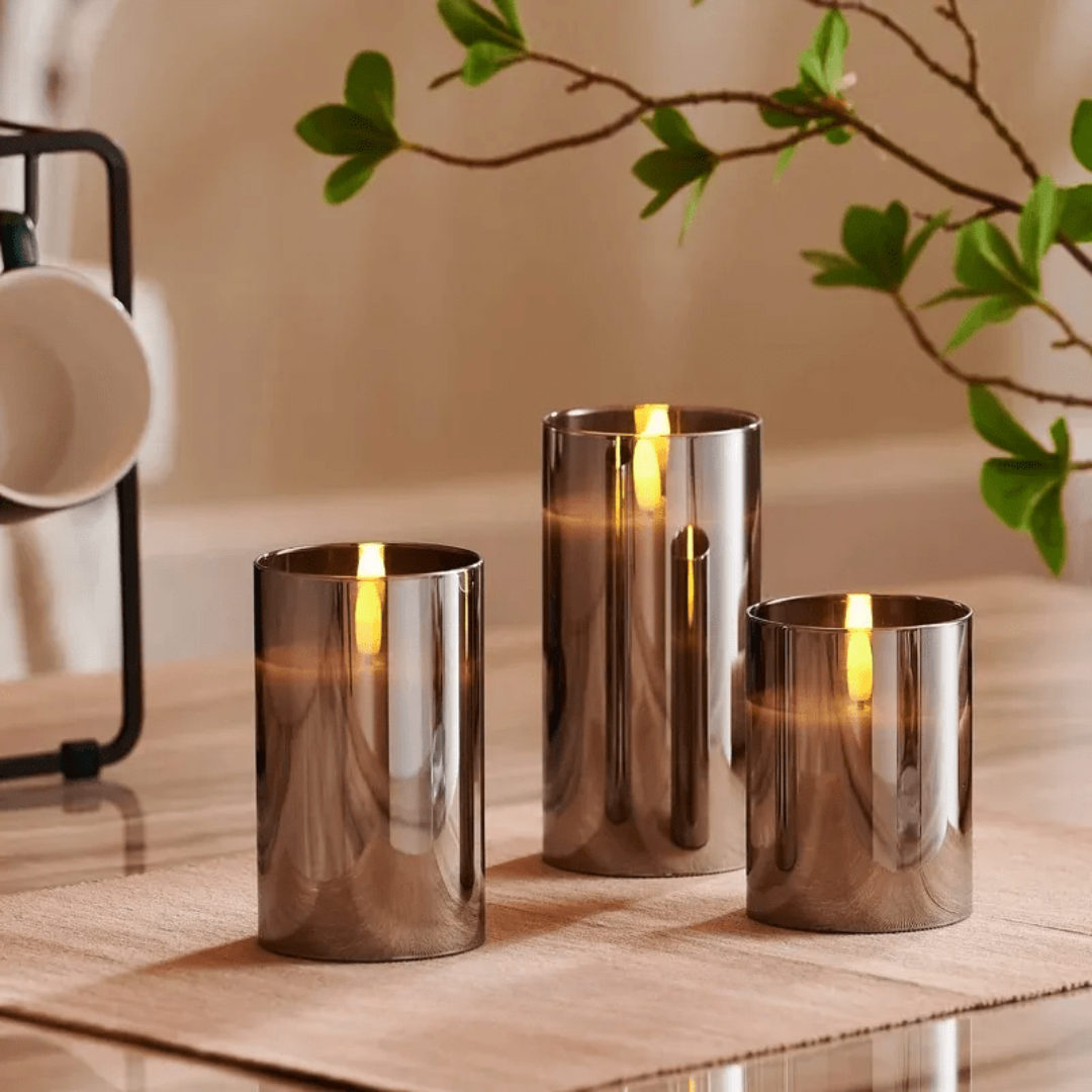 AmberLys Duftlys i Glas | 1 + 2 GRATIS