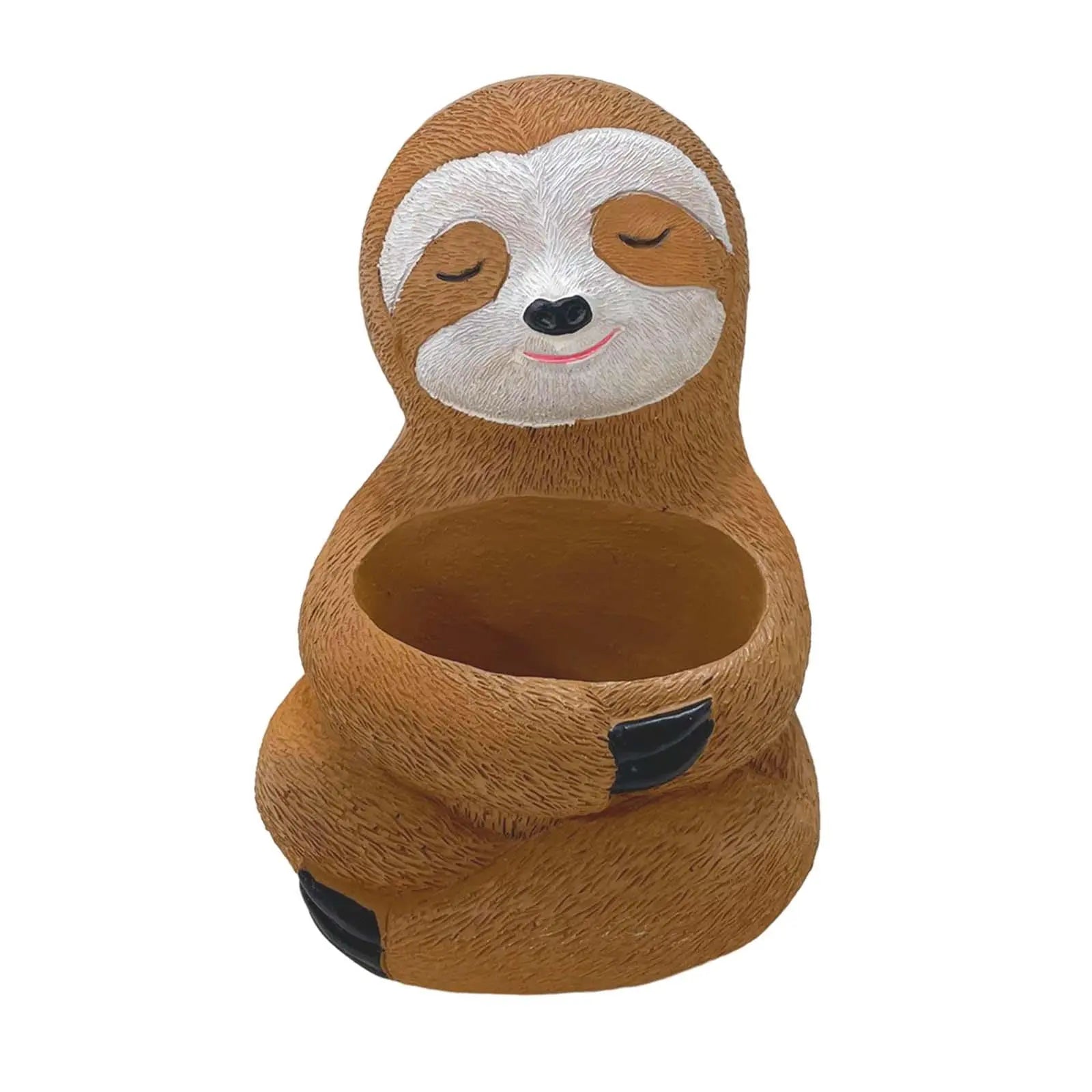 SlothNest Dekorativ Sloth Planter – Legesyg Resinpotte