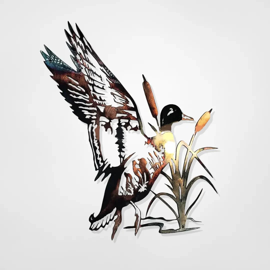 WildlifeDecor - Gråand metall veggkunst