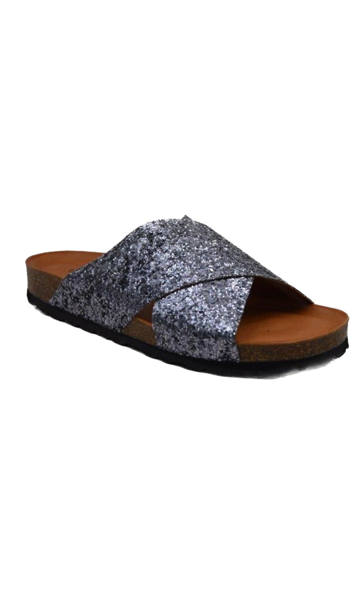 Glitterva Comfort Sandaler med Elegant Glans