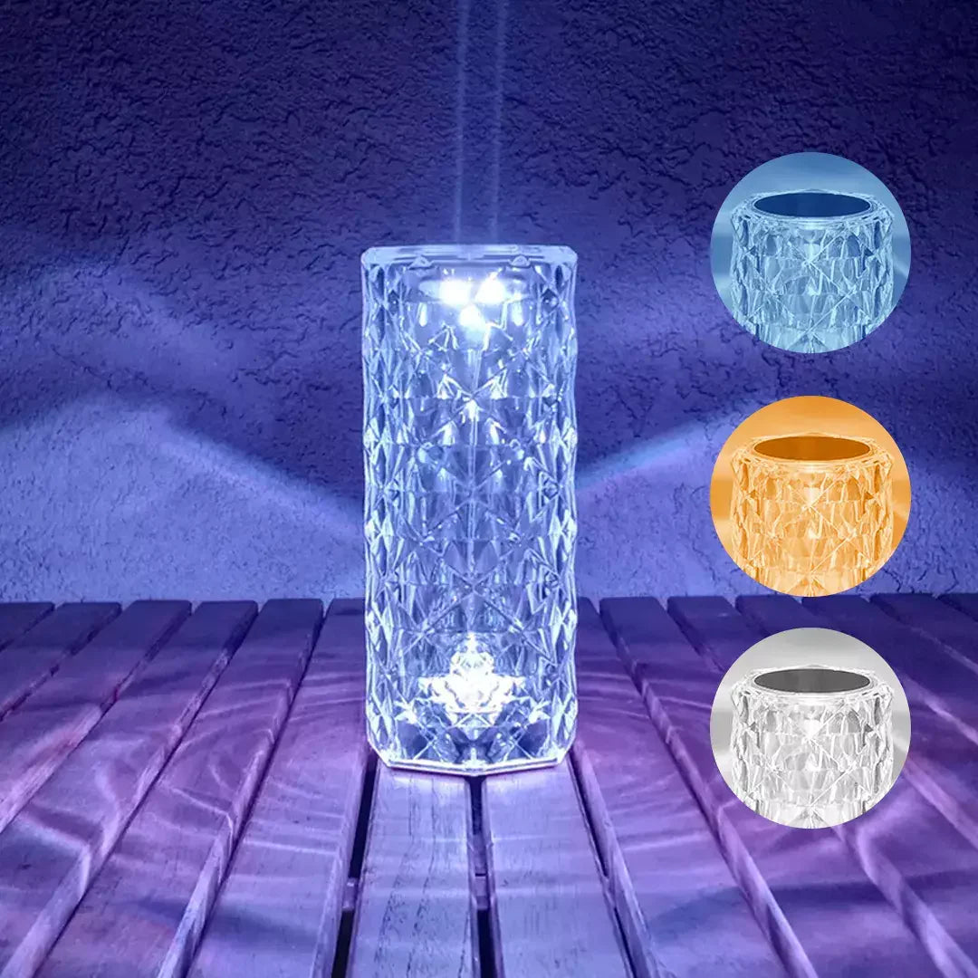 EnchantedGlow - Krystal-lampe med kontrolleret bevægelse