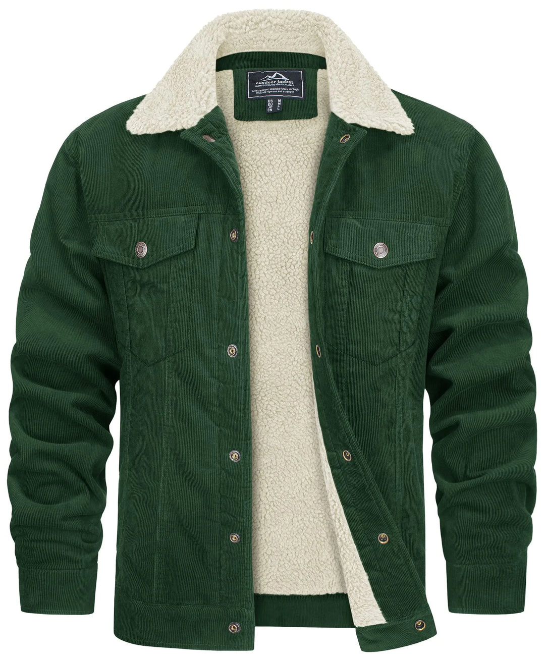 Mikelle - Sherpa-foret Corduroy-jakke