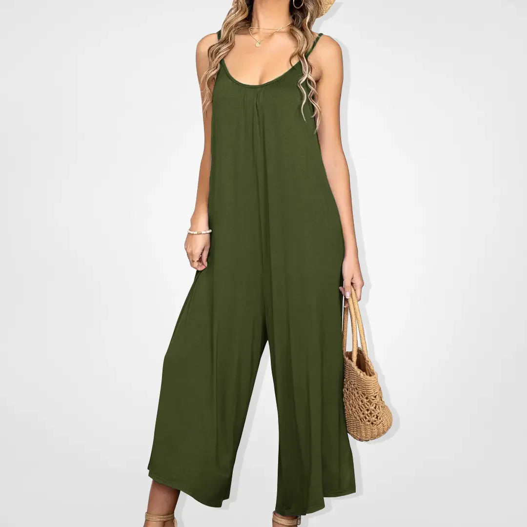 Darla - Flowy jumpsuit med brede ben