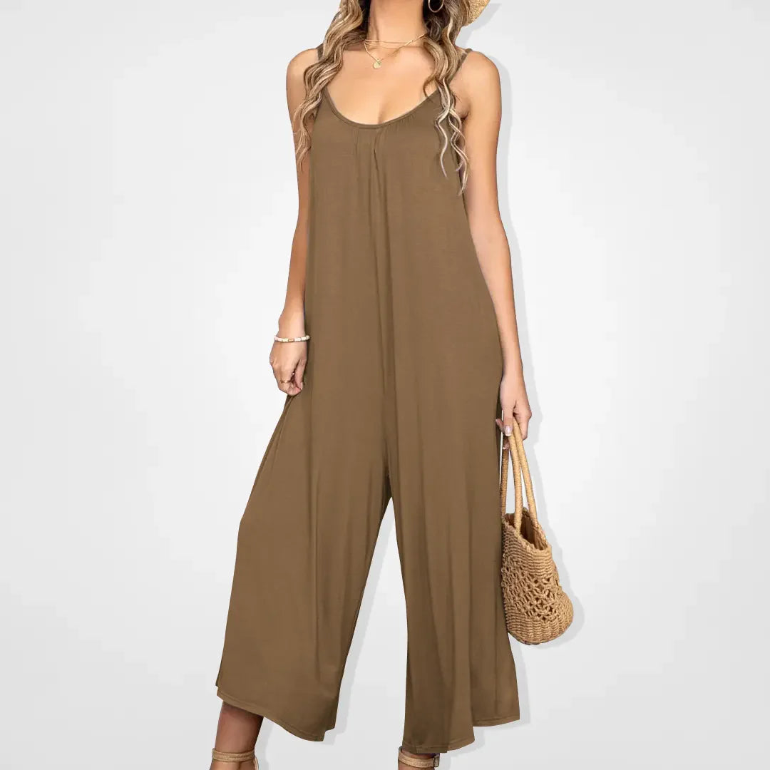 Darla - Flowy jumpsuit med brede ben