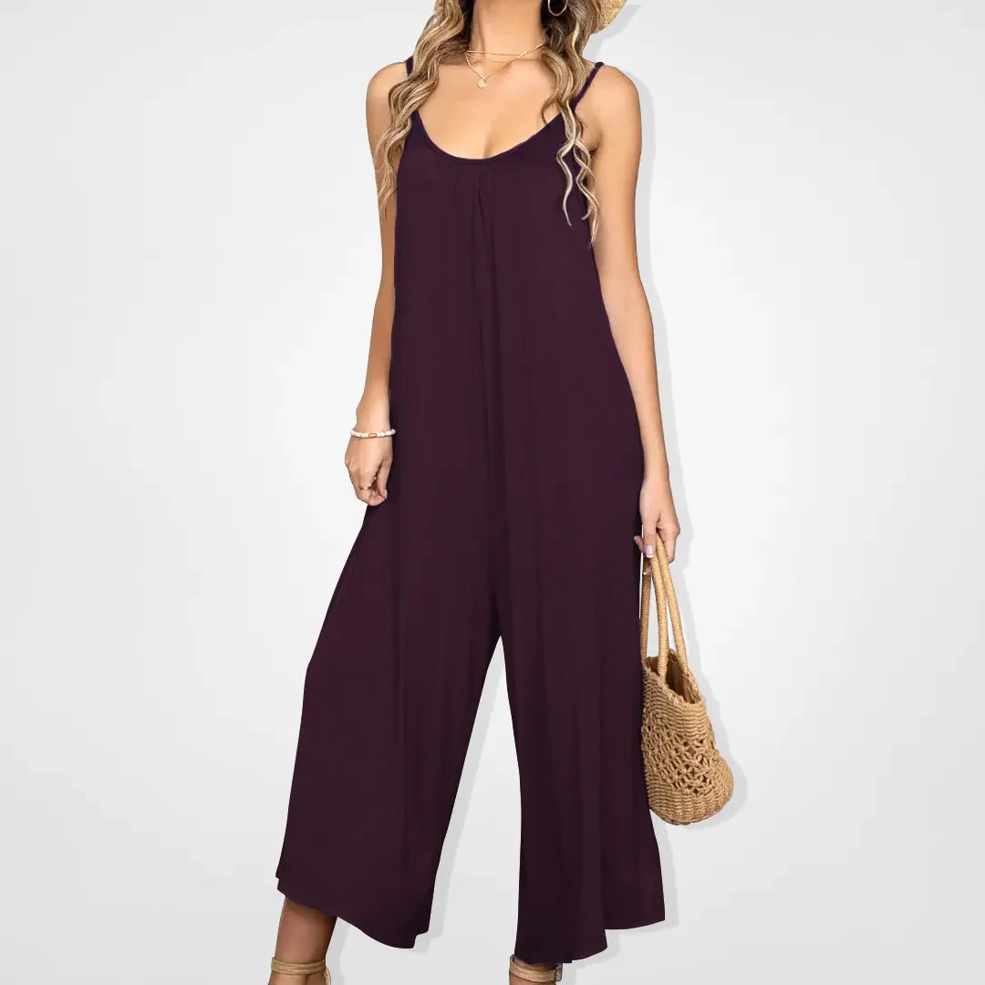 Darla - Flowy jumpsuit med brede ben