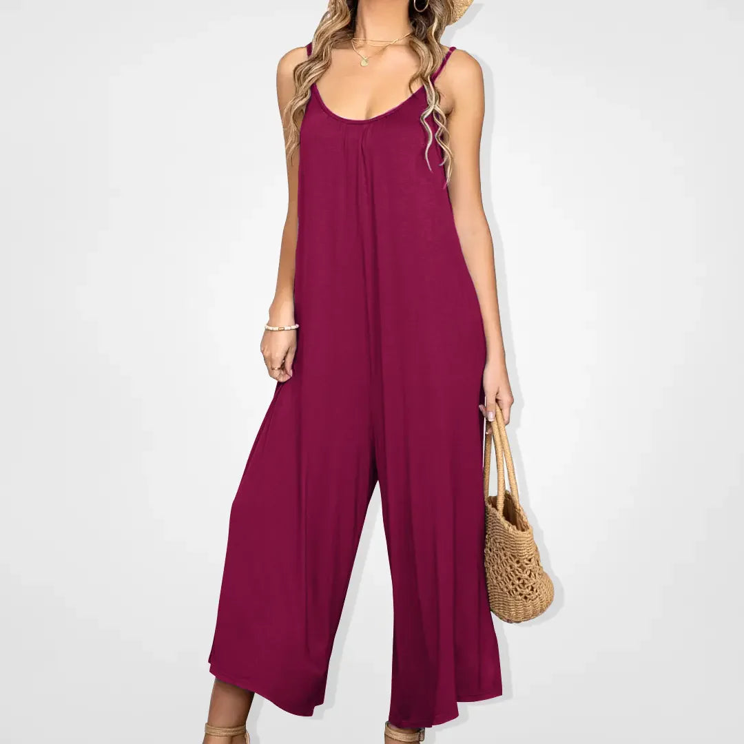Darla - Flowy jumpsuit med brede ben