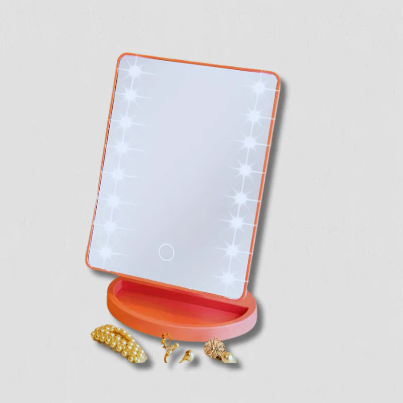 LumiTouch LED Makeup Spejl med Berøringskontrol – Perfekt Belysning til Fejlfri Makeup