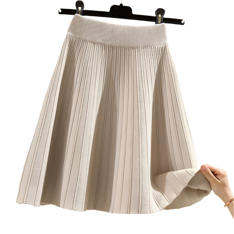 Claire - Ubesværet elegance a-line midi-nederdel
