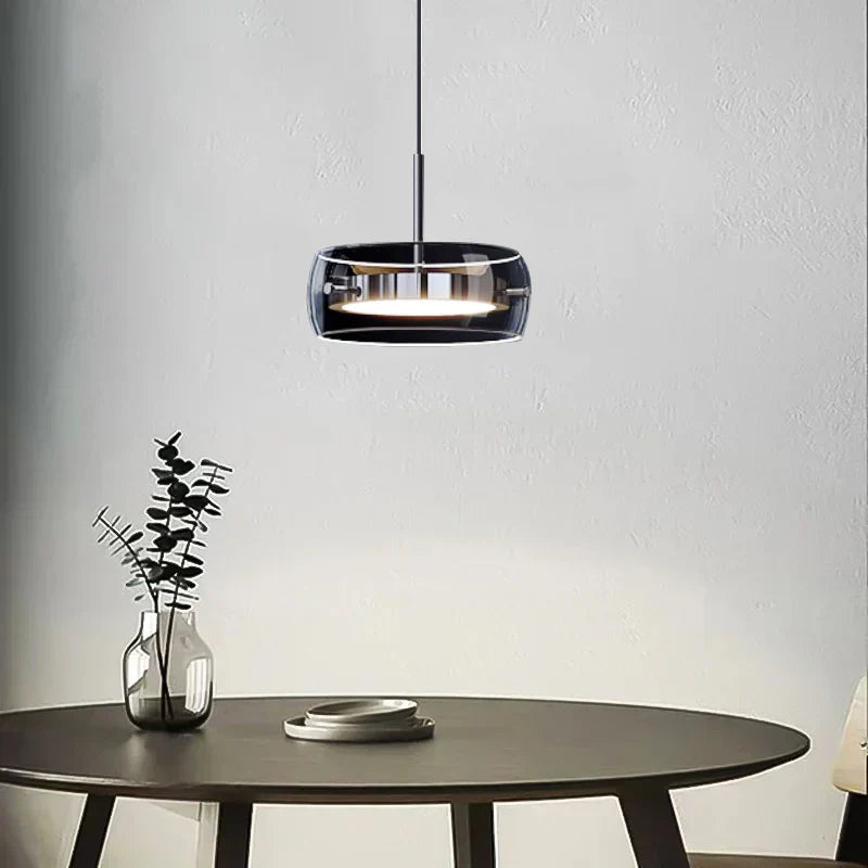 SmokeAura - Moderne røget glas pendel