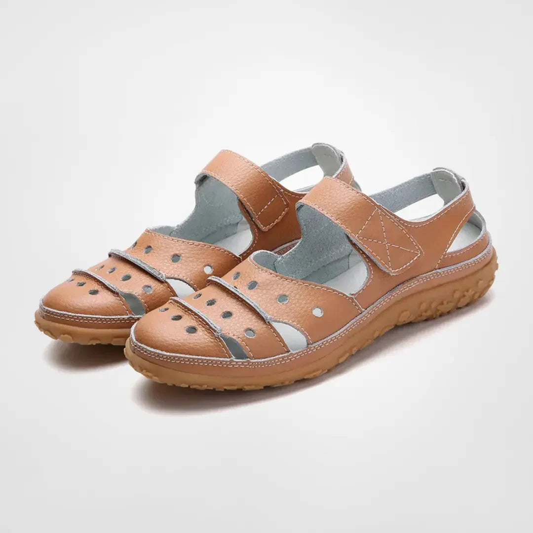 Therese - Vegansk luftfyldt lædersandal