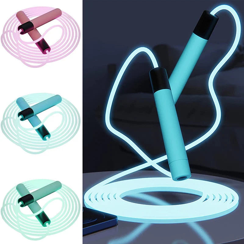 GlowFit - LED lys-up hoppereb til fitness og sjov