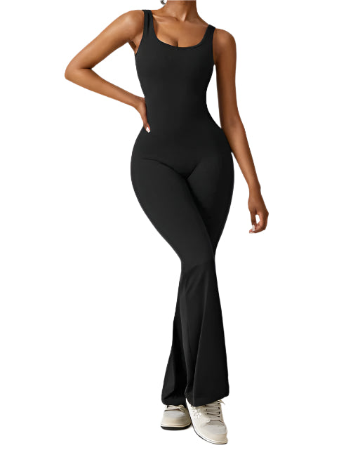 Mireille Flared Jumpsuit med V-ryg