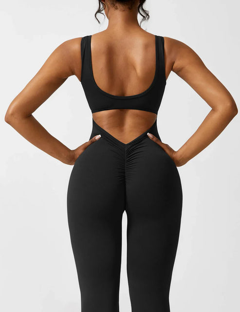 Mireille Flared Jumpsuit med V-ryg