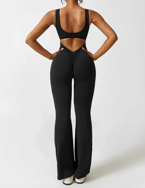 Mireille Flared Jumpsuit med V-ryg