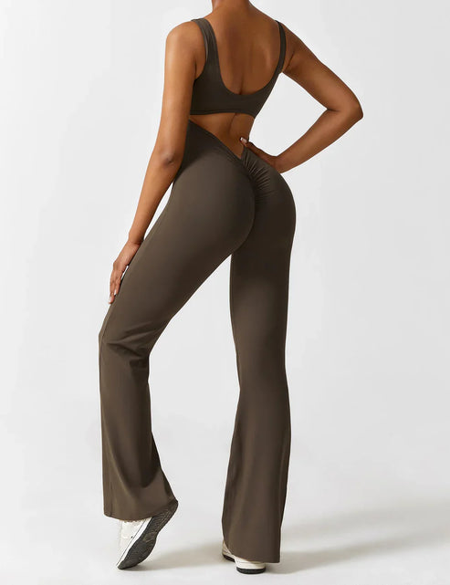 Mireille Flared Jumpsuit med V-ryg