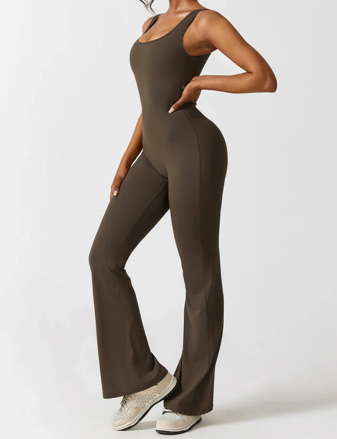 Mireille Flared Jumpsuit med V-ryg