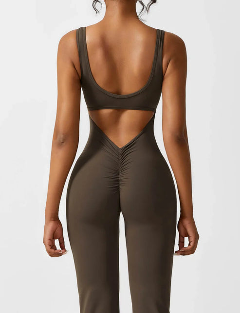 Mireille Flared Jumpsuit med V-ryg