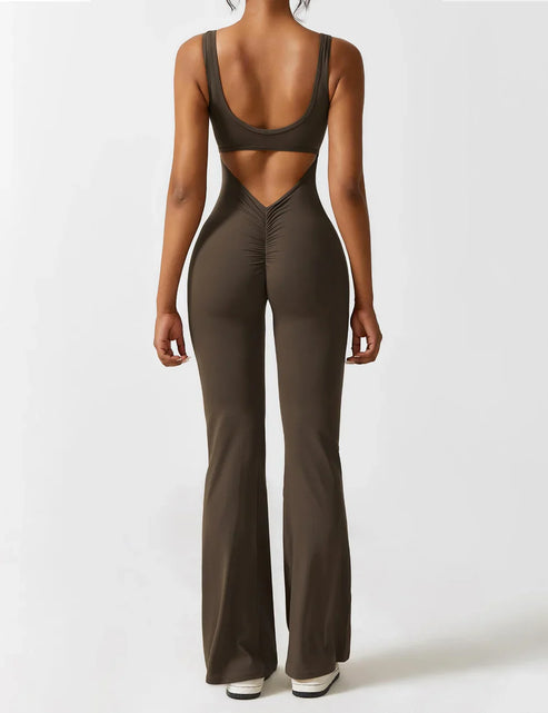 Mireille Flared Jumpsuit med V-ryg