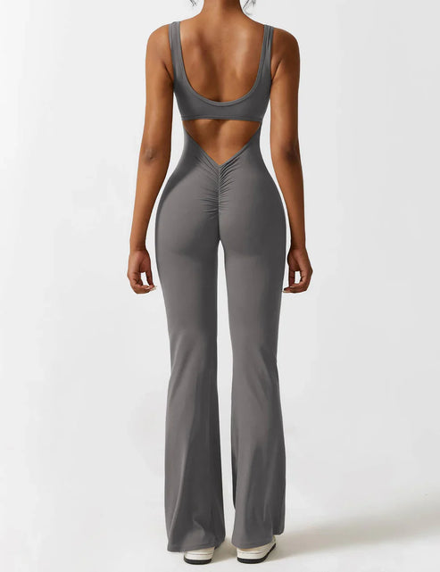 Mireille Flared Jumpsuit med V-ryg