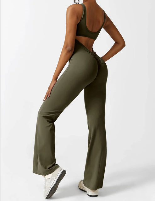 Mireille Flared Jumpsuit med V-ryg