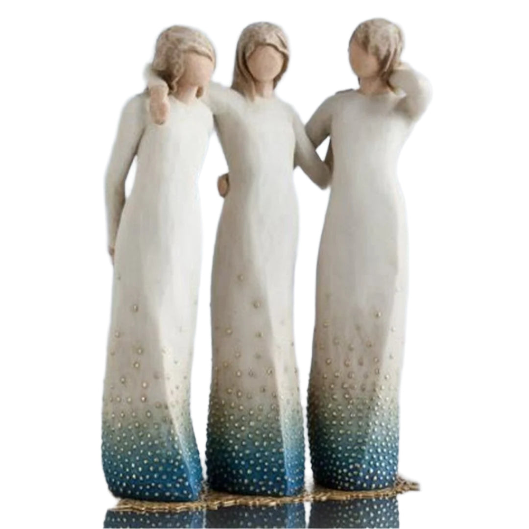 SisterSoul Resin Figur – Hjerteligt Søsterskab Ornament
