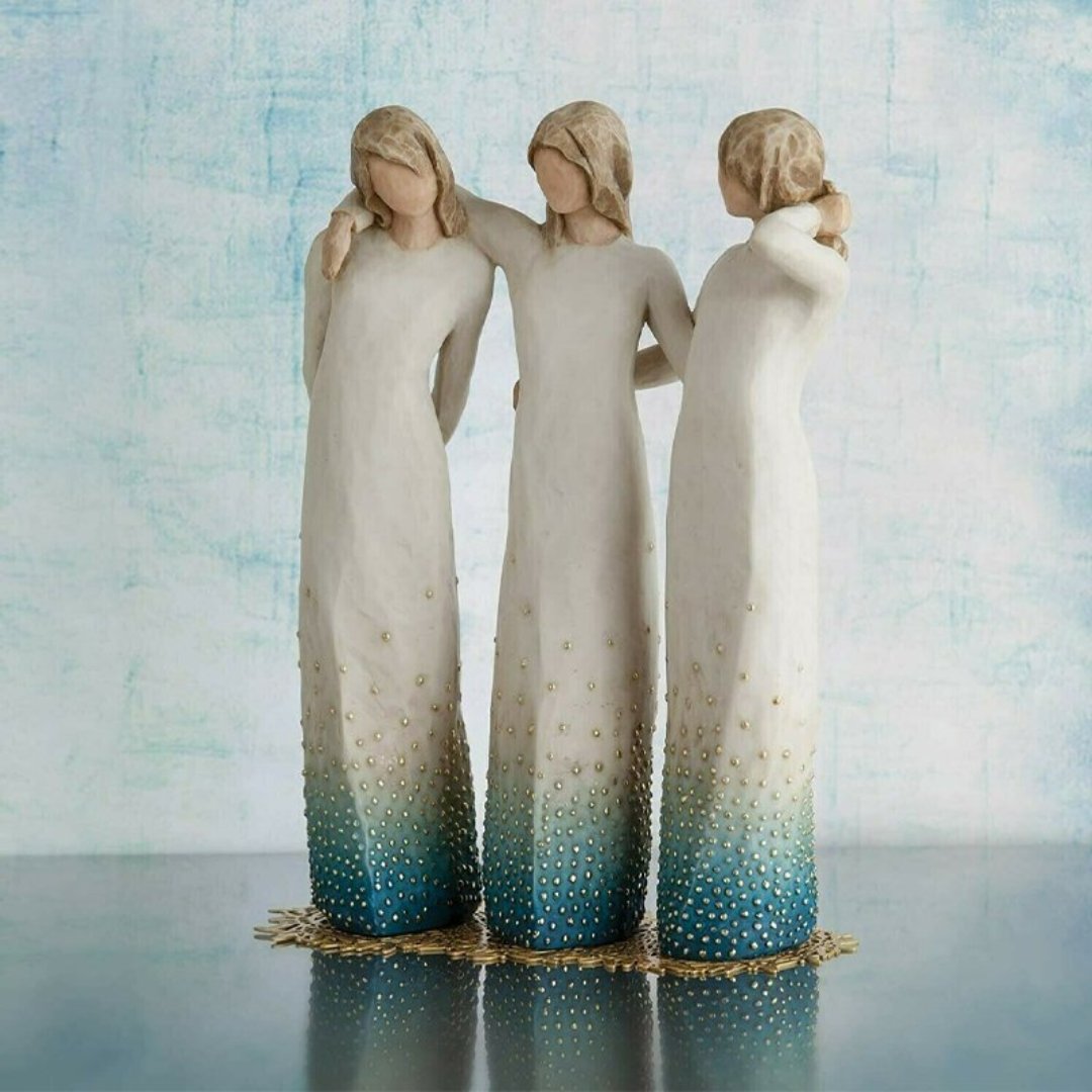 SisterSoul Resin Figur – Hjerteligt Søsterskab Ornament