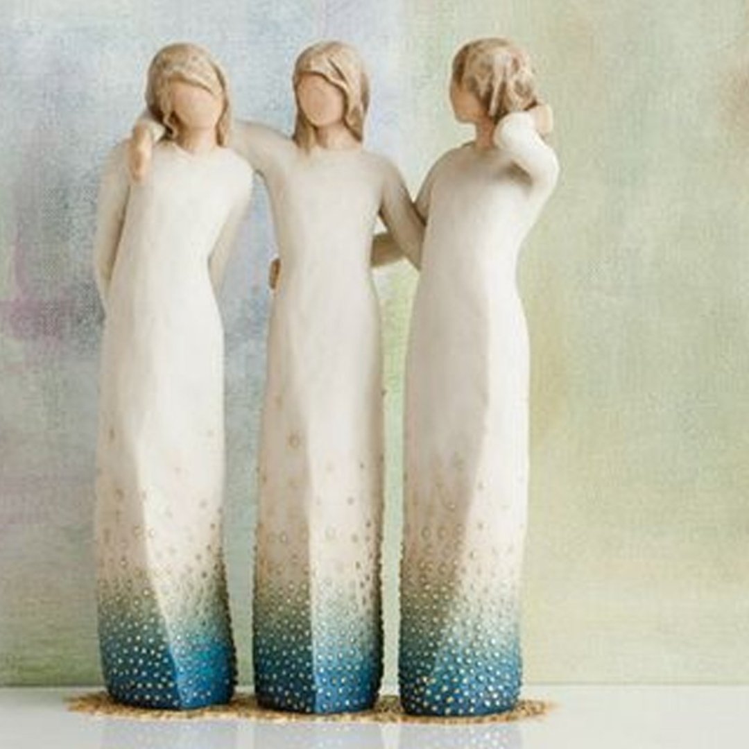 SisterSoul Resin Figur – Hjerteligt Søsterskab Ornament