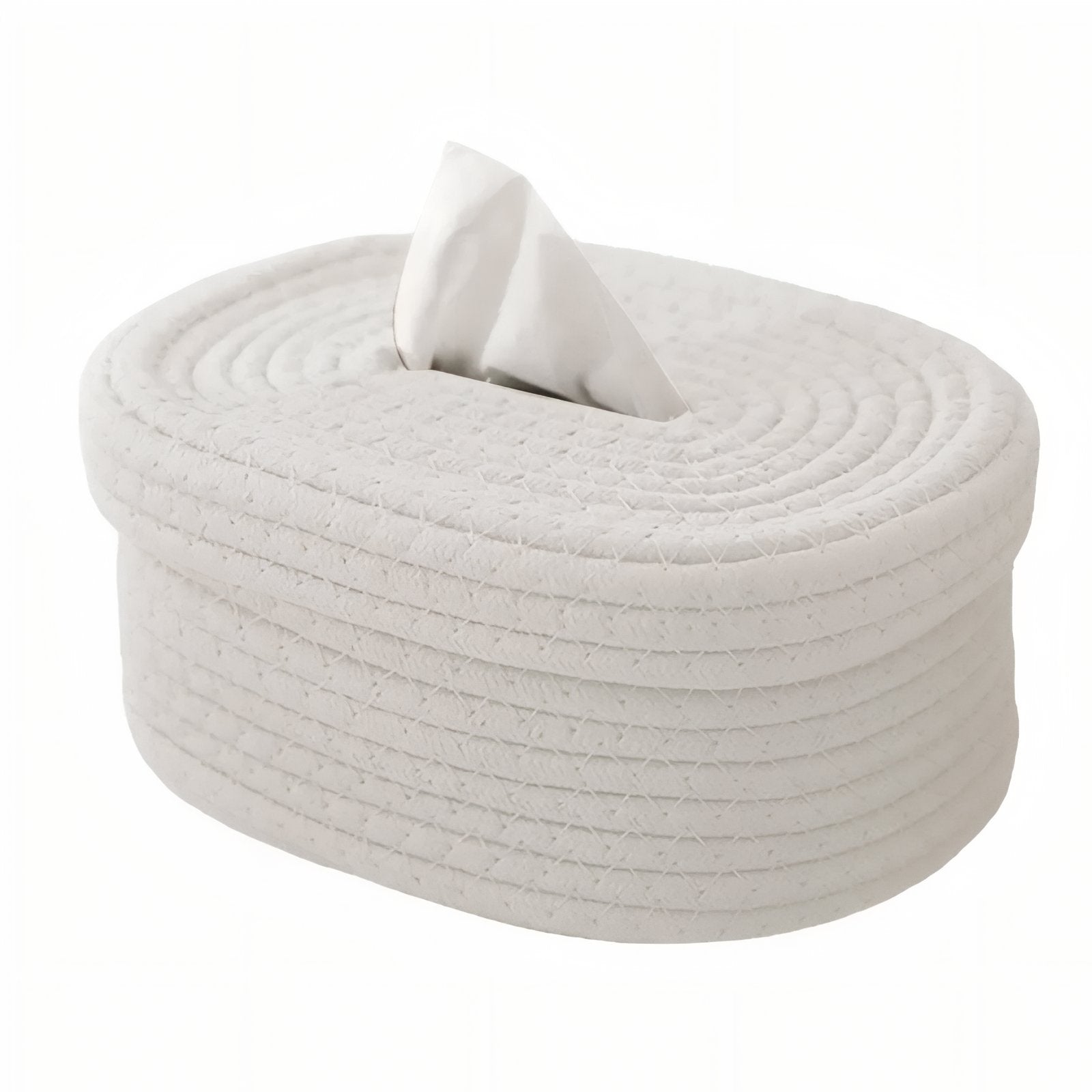TissuElegance - Ovalt kassebetræk af tissue med stilfuldt design