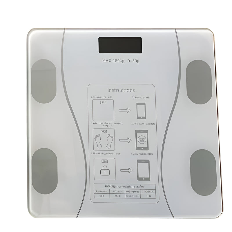 BodySense Premium Smart Vægt med LCD-skærm og app-synkronisering – Black Edition