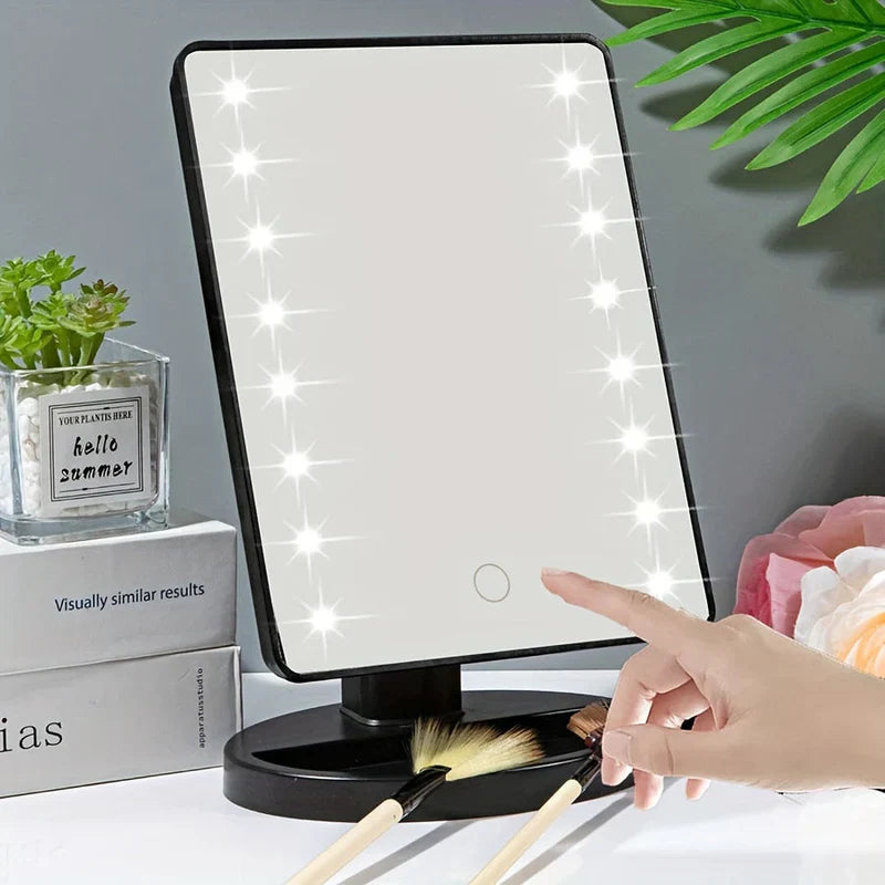 LumiTouch LED Makeup Spejl med Berøringskontrol – Perfekt Belysning til Fejlfri Makeup