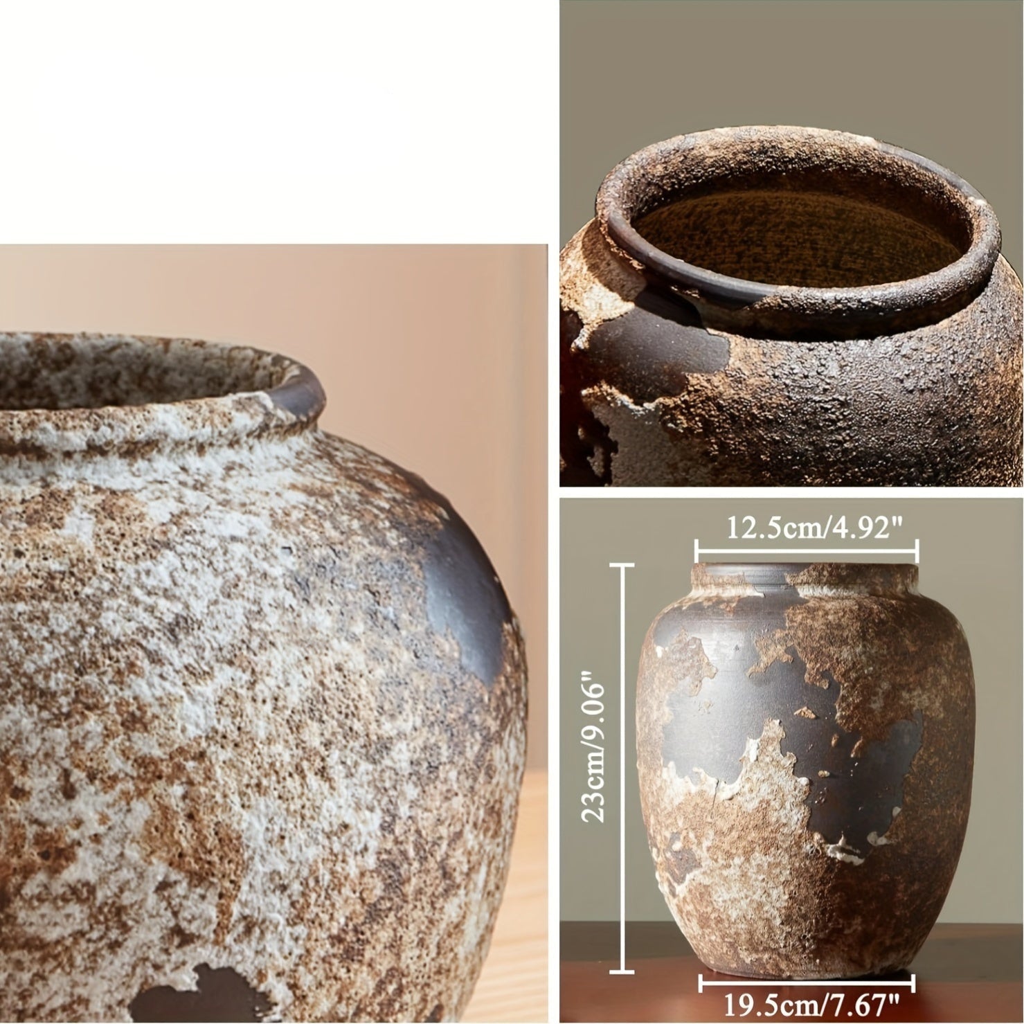 Harvest Bloom Dekorativ Vase – Kunstnerisk Design med Tekstureret Finish og Frugtinspirerede Stængler