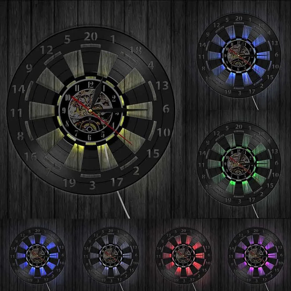DartGlow Vintage Dartboard vægur