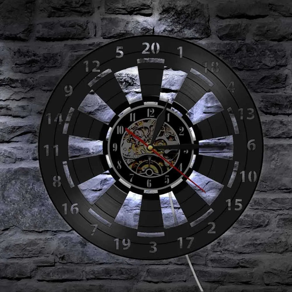 DartGlow Vintage Dartboard vægur