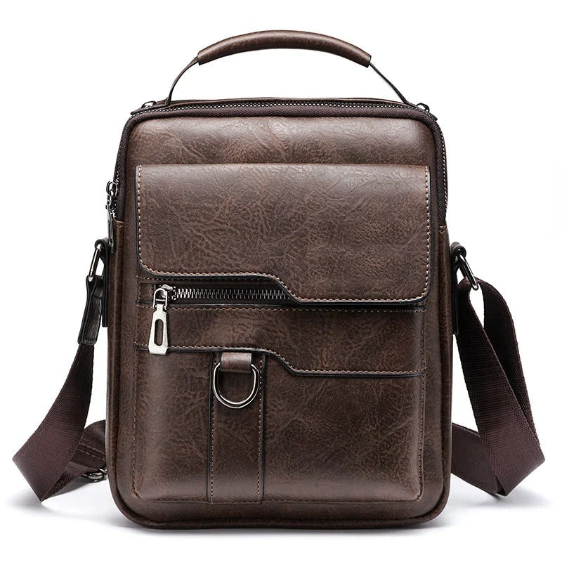 Joshua - Vintage vegansk læder crossbody taske