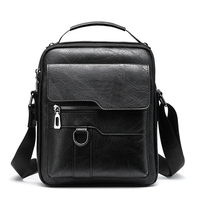 Joshua - Vintage vegansk læder crossbody taske