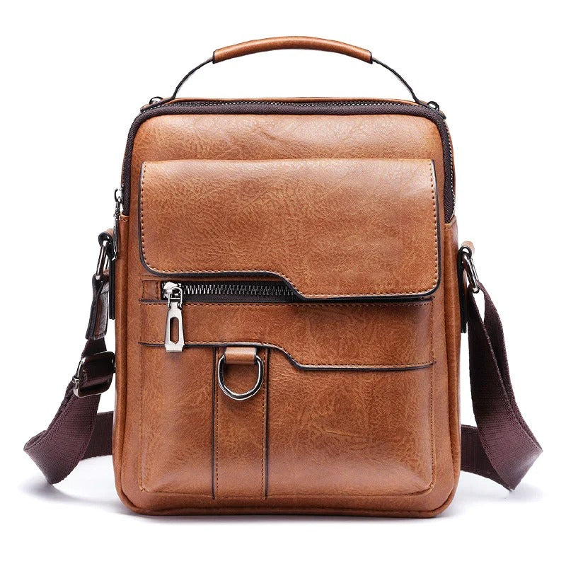 Joshua - Vintage vegansk læder crossbody taske