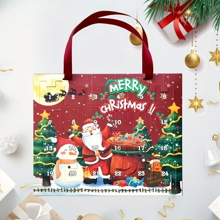 24-dages adventskalender – overraskelsesgaveboks med juledekoration